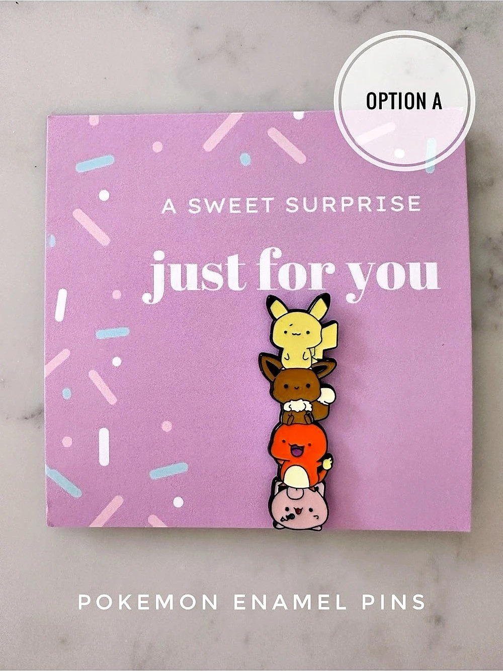 Pokemon Pikachu Eevee Charmander Enamel Pin